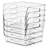 Sorbus Stackable Storage Bins Open Front, Clear Stackable Storage Bins, Pantry Bins for Storage and Organization, Acrylic Stackable Bins for Kitchen, Clear Pantry Organizer Bins (Medium Square), 6 Pack-125098822