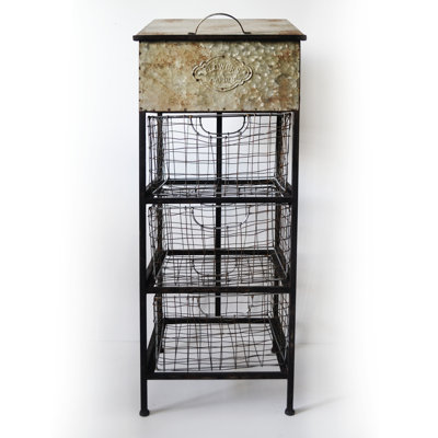 Commode décorative 3 tiroirs Cloninger