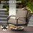 4 Pieces Outdoor Conversation With High Back Swivel Rocking Chairs-363543271