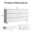 Commode 6 tiroirs, l 55,1 po-438315669