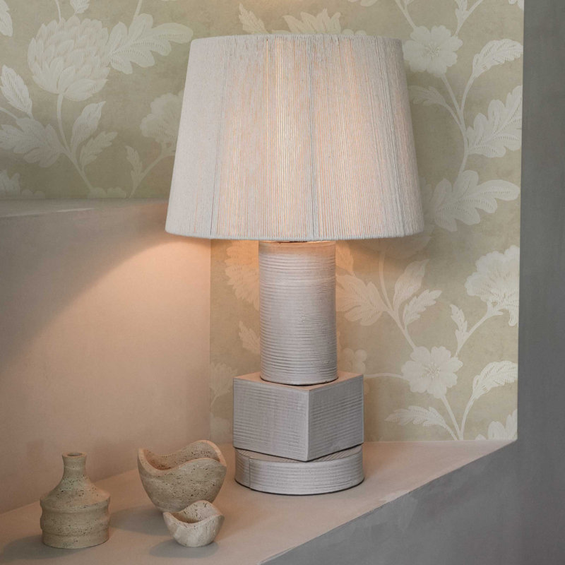 Wane Peel and Stick Wallpaper by Jeremiah Brent, Cream