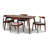 Lynnhaven 5 - Person Rubberwood Solid Wood Dining Set