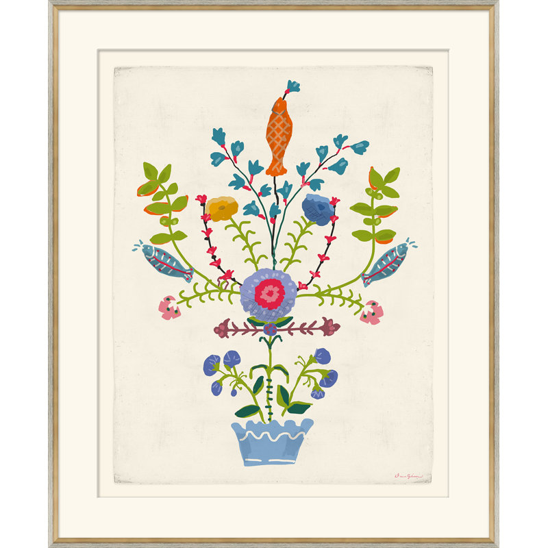 Orange Fish Print by Dana Gibson
