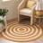 Braided Hand Woven No Pattern Indoor Rug-758590843