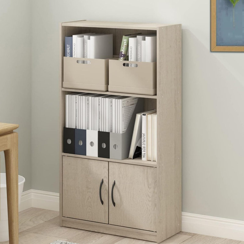 Bibliothèque standard Gania, Noir, (2 tablettes) H 47,8 po x l 23,6 po x P 11,8 po