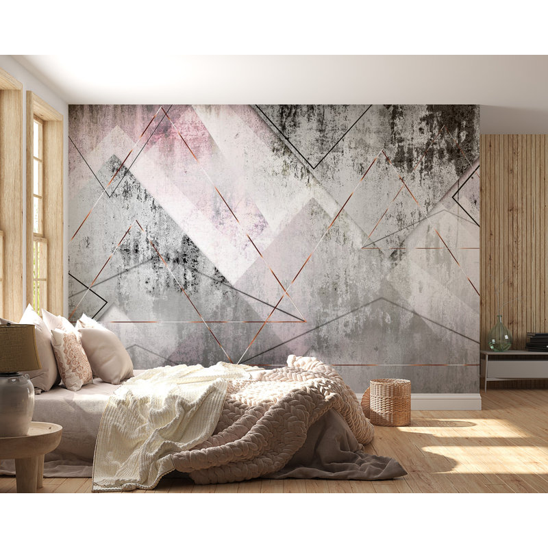 Papier peint adhésif Mahil, L 68 po x l 96 po