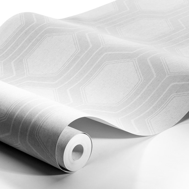 Boråstapeter Graphic Hexagon Wallpaper, Gray