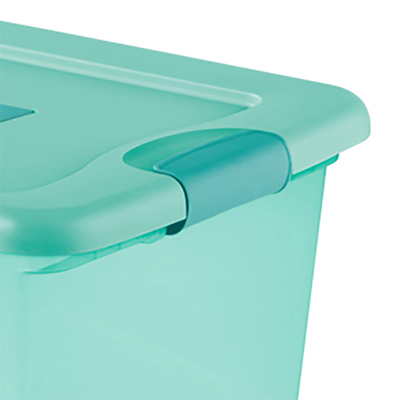 Sterilite Fresh Scent Stackable Plastic Storage Tubs & Totes Set, 20, 6.75" H x 16.25" W x 11.25" D