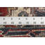 Tapis géométrique rouge pour vestibule traditionnel 2x3
