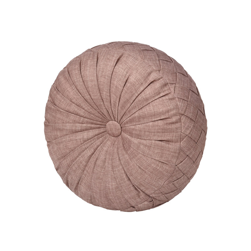 Housse et insert de coussin de sol circulaire en polyester Santa Rosa