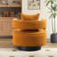 Fauteuil demi-tonneau moderne pivotant avec dossier ouvert-652721202
