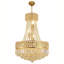 Modern Brass Crystal Chandelier 16.5 Inch E14 Base, Bulb Not Included