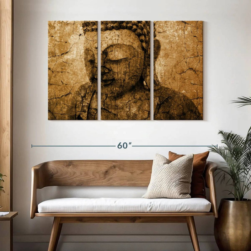 Adella Old Buddha, 32" H x 50" W