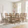 Hudson Trestle Dining Table with Upholstered and Wood Chairs