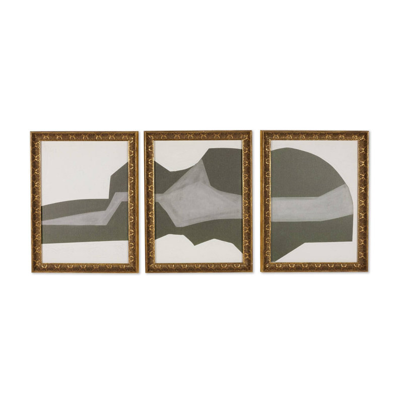 Suspended Triptych Set by Raoul Morren, 32.25" H x 72.75" W x 2" D