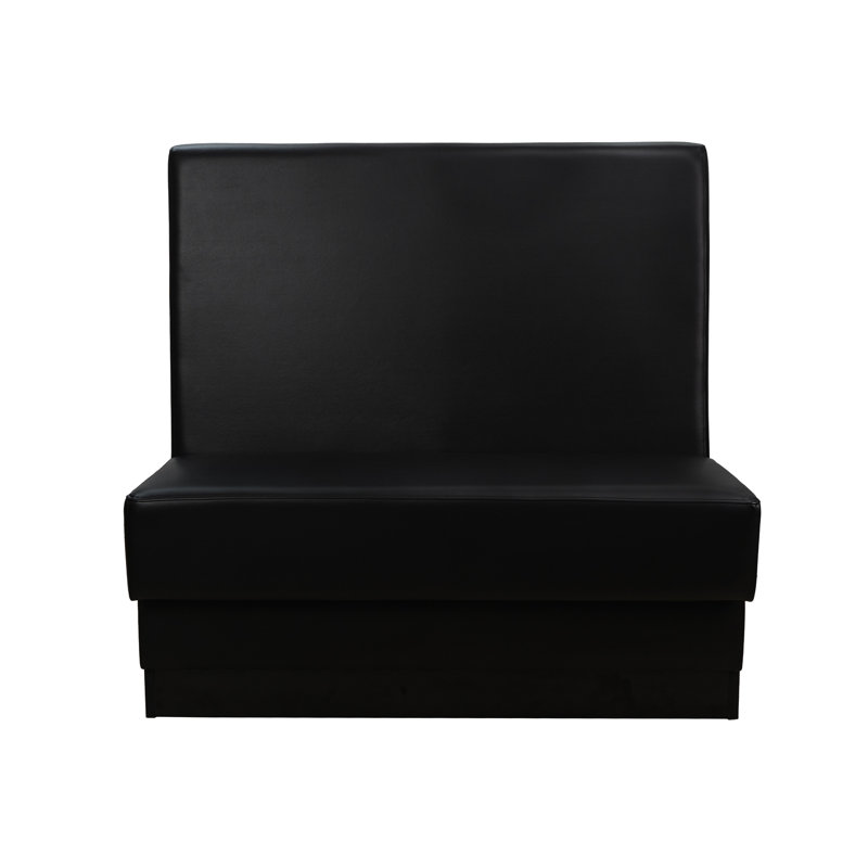 Single-Sided Restaurant Booth Seating - Black, Black