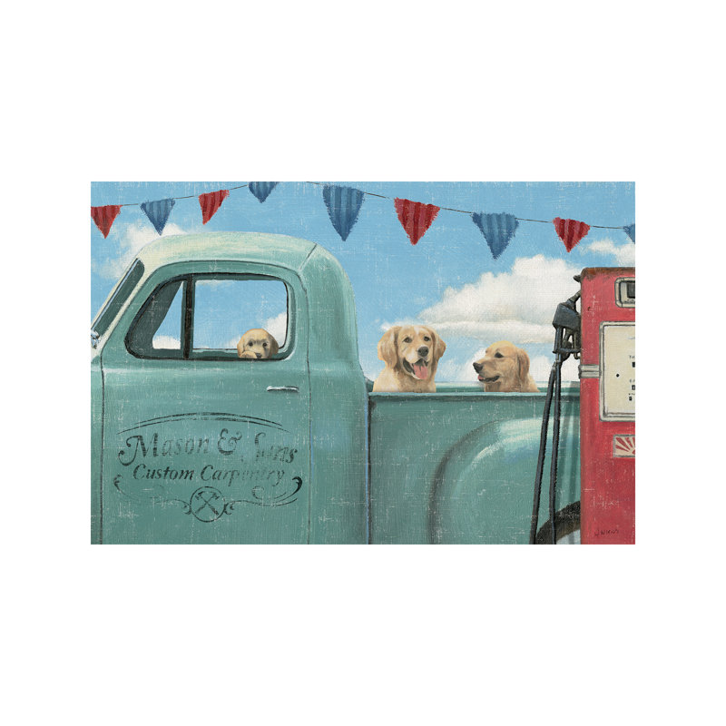 Let's Go For A Ride Ii by James Wiens - Print on Canvas, 101.6 cm H x 66.04 cm W x 3.175 cm D, Wrapped Canvas