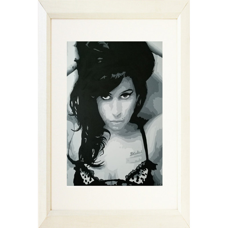 « amy winehouse », reproduction d’art encadrée