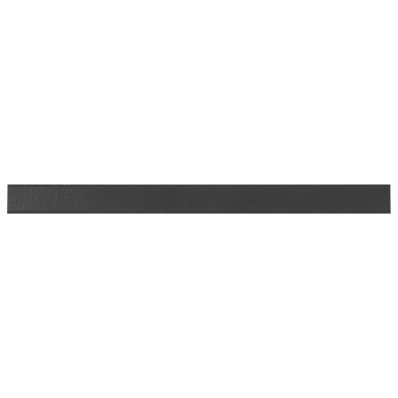 Arlo 1x11 3D Matte Ceramic Bullnose 0.78 in. x 10.62 in. Glazed Ceramic and Porcelain Tile, Black