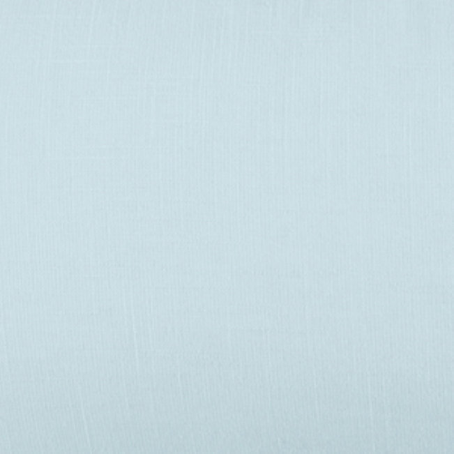 Light Blue Linen-Blend Full Bedspread Set