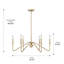 Lustre classique / traditionnel à 6 lumières à intensité variable Roin-1406474690