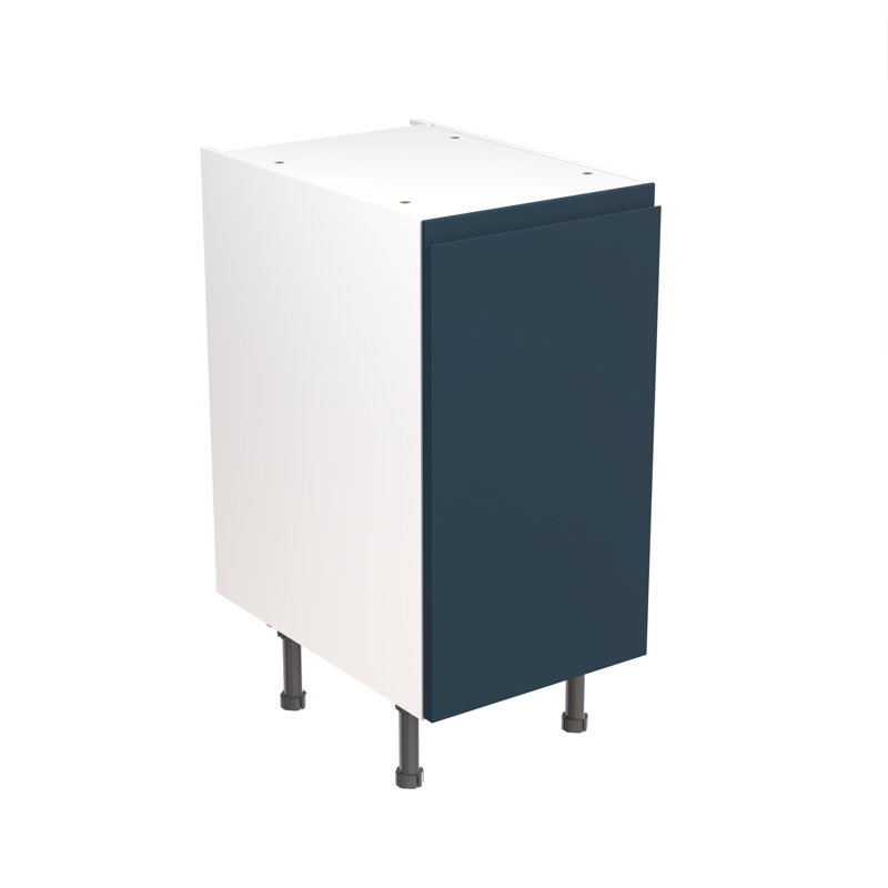 KitchenKit Flatpack J Pull Matt Base Unit, 87cm H x 45cm W x 57cm D, Indigo Blue