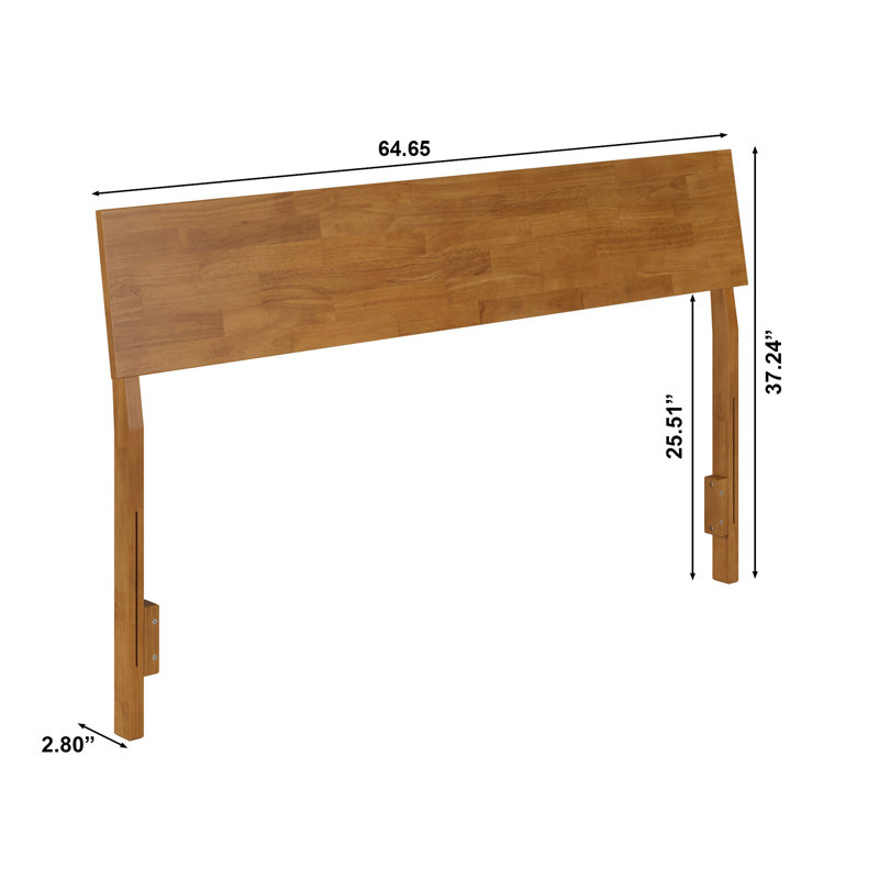  Bradford Wood Adjustable Panel Headboard, Queen, Light Toffee