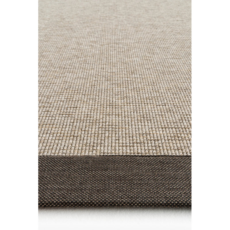 Tapis en sisal à bordure Klem Linere Monterey, Tapis de couloir 5 pi 3 po x 13 pi 2 po
