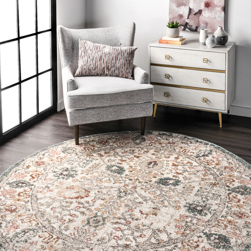 Southwestern Area Rug, Round 201cm