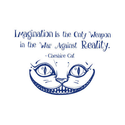 Décalcomanie murale « imagination » est le seul cheshire à chat arme Cohn