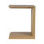 Bilal Modern Beveled Angle Wood Accent End C-Table - Walnut-106716041