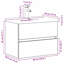60mm Single Bathroom Vanity with Basin
