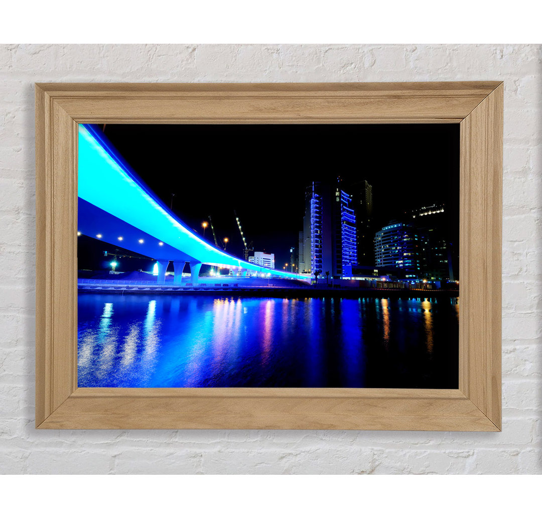 Electric Blue Bridge - Druck