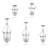 Husman Glass Semi Flush Mount-16518413-16518407