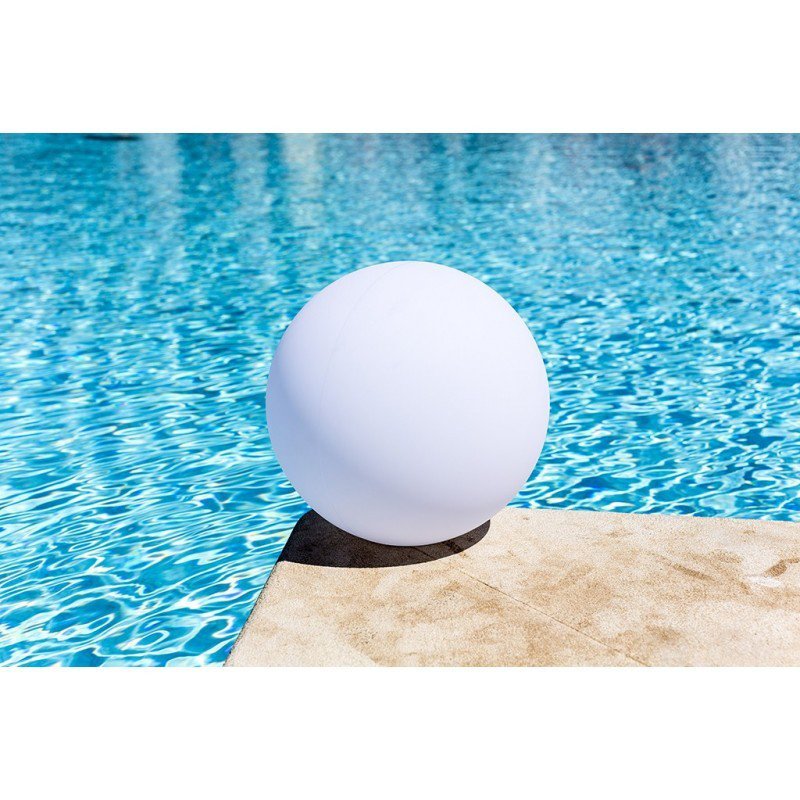 Globe LED Outdoor Floating Light, 19.7" H x 19.7" W x 19.7" D