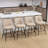 360° Swivel Bar Stools Set of 4 with Backrest & Footrest, Industrial PU Leather Kitchen Island Stools, 330lbs Capacity, Easy Assembly-93524387-93524391