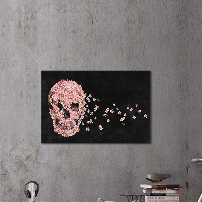 « a magnifique deces », impression sur toile tendue, H 8 po x l 12 po x P 0,75 po