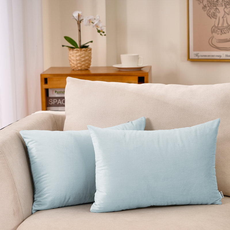 Payson lumbar pillow cover, Light Blue, 14" H x 20" W