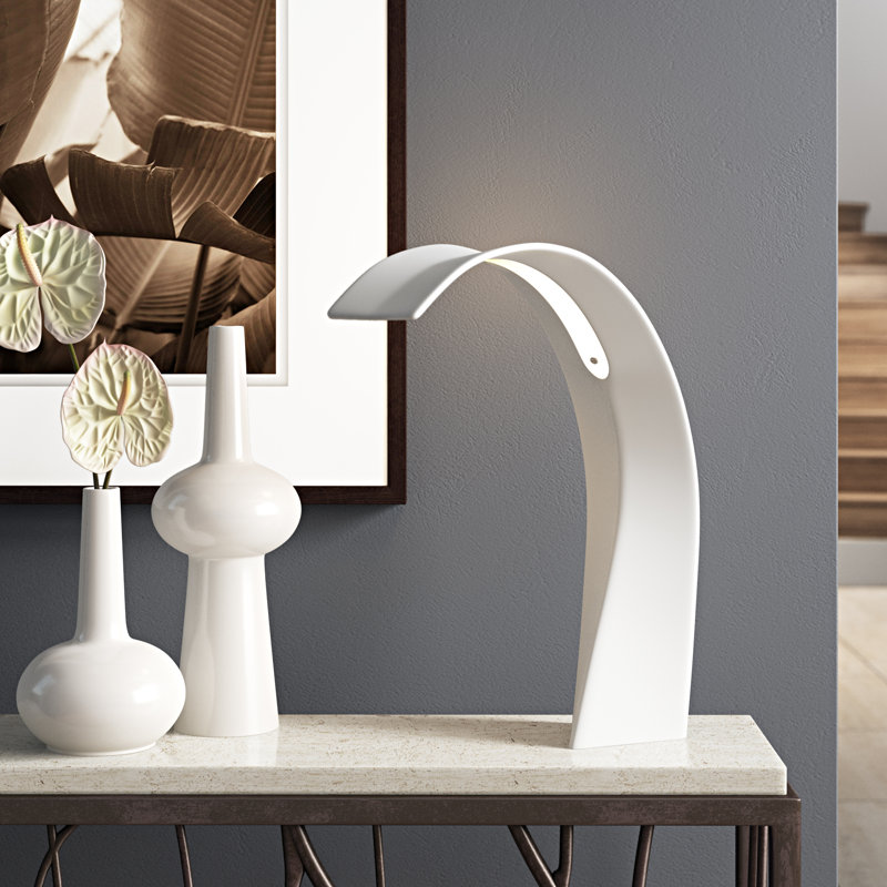 Taj LED Table Lamp, Satin-Finished Frozen, 24.41'' H X 21.85'' W X 5.91'' D