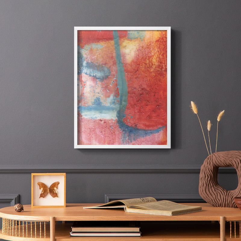 «Spring Step II», reproduction encadrée - bois massif, Cadre simple blanc, H 28 po x l 22 po