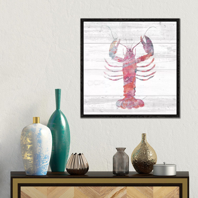 Ocean Life II by Sarah Adams - Gallery-Wrapped Canvas Giclée on Canvas, 45.72 cm H x 45.72 cm W, Black Framed