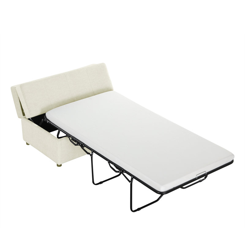 Repose-pieds pliant avec repose-pieds, Blanc
