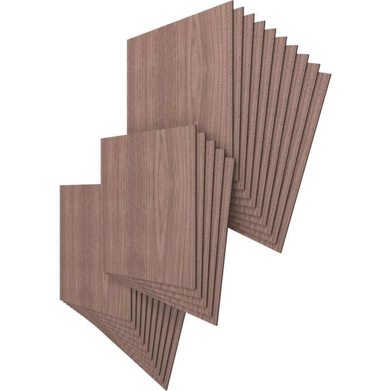Planches en bois, Noyer, H 23,75 po x l 23,75 po x P 0,38 po