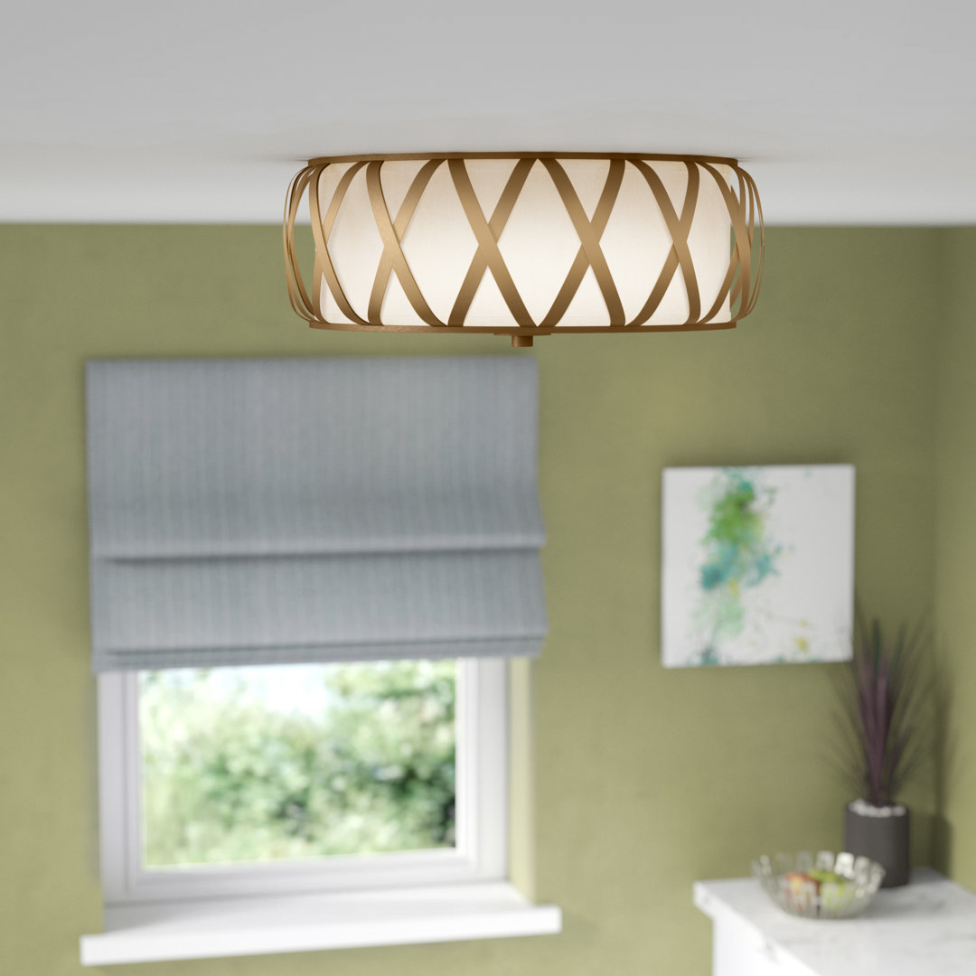 Izabelle 2-Light 15.4" Flush Mount Mercer41 