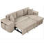 Canapé-lit modulaire réversible en L
