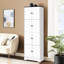 Armoire de rangement 8 portes 4 tablettes 8 portes blanche pour le garage - Solution compacte avec garde-manger