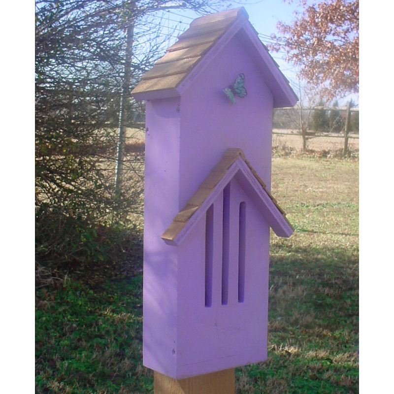 Mesrob 23 in x 11 in x 5 in Butterfly House, Lavender