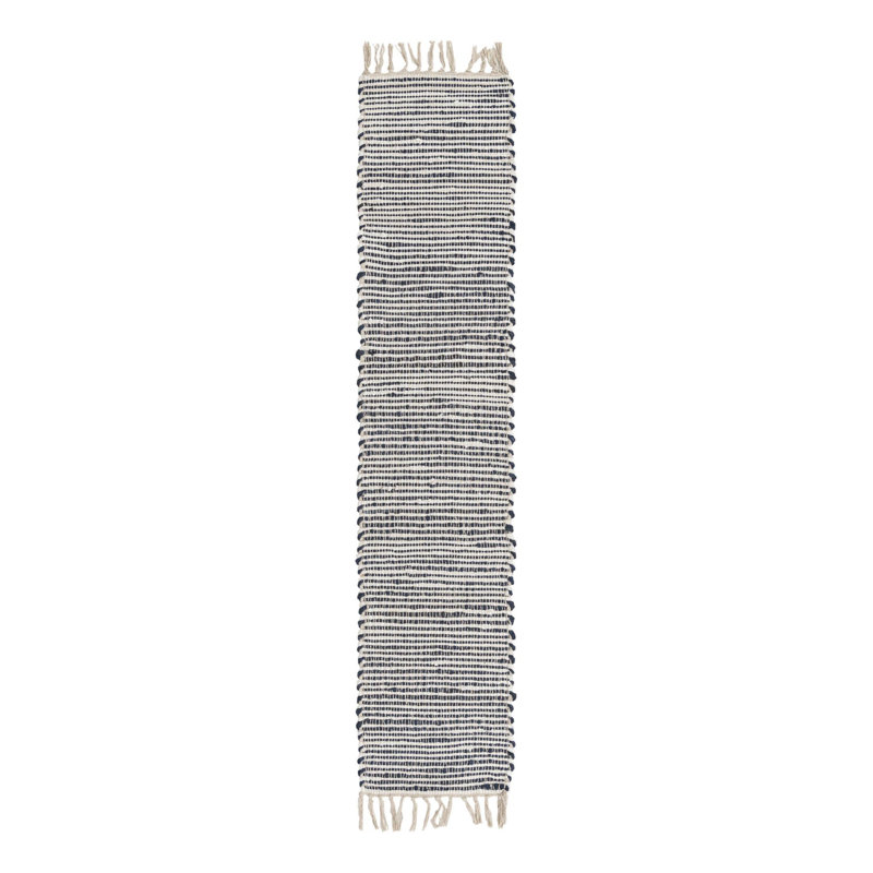 Isiahi Cotton Striped Indoor Rug, Table Runner 1'2" x 6'1"