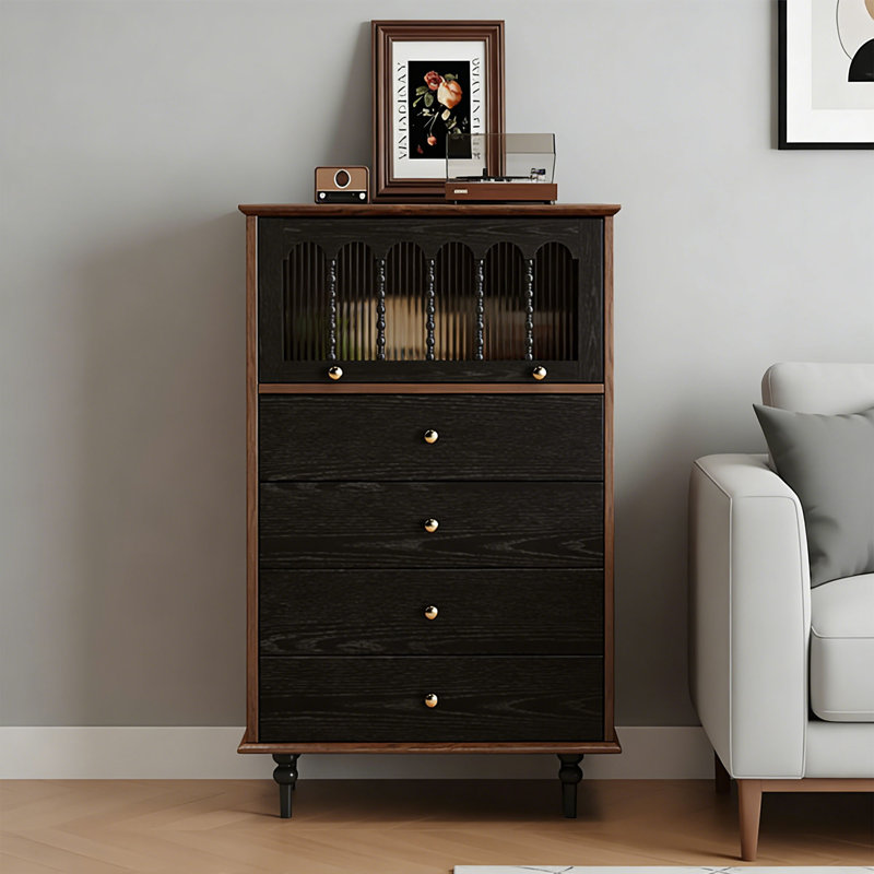 Commode décorative 4 tiroirs Jovany, H 47,24 po x l 27,55 po x P 15,74 po