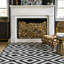 Tapis gris anthracite / ivoire Frances-536634664